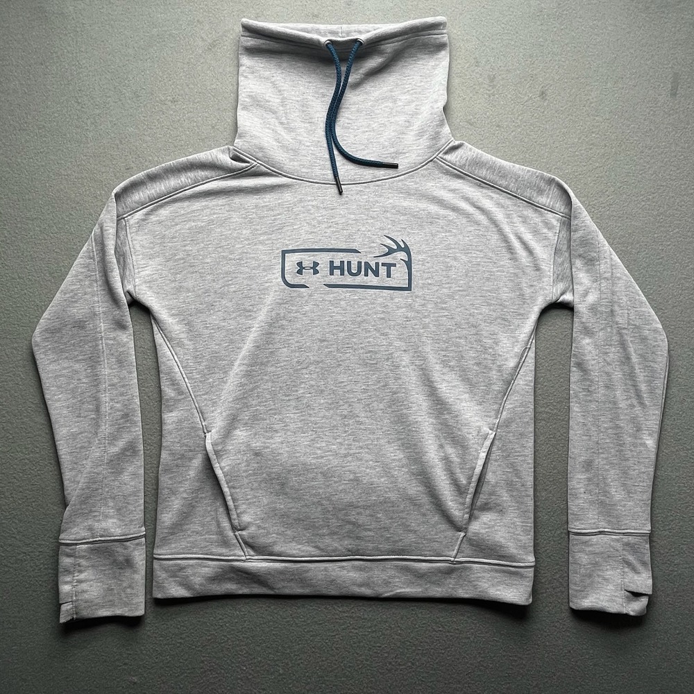 Under‎ Armour Hunt Gray Cowl Neck Pullover Sweatshirt Women's Size Medium